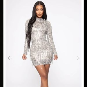 Fashion Nova At The Disco Sequin Mini Dress